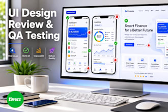 do UI design review and QA testing for any application