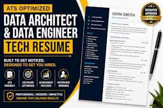 write ats data architect and data engineer tech resume
