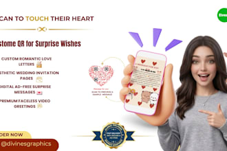 create a qr code surprise for love, birthday or gifts
