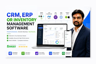 develop custom CRM erp or inventory management software