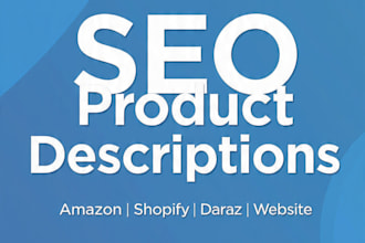 write SEO optimized product description for daraz shopify amazon