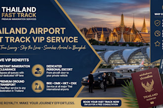 book thailand VIP fast track immigration and airport assistance