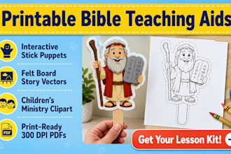 design bible puppet graphics felt board story and sunday school clipart