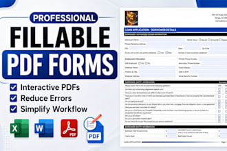 design fillable PDF form with automated calculations