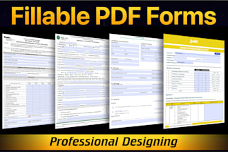 design fillable PDF form or interactive PDF in adobe acrobat