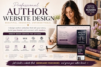 author website design book author website wix website book website ebook website