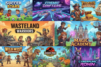 design steam capsule game cover art, game cover, steam header capsule artwork