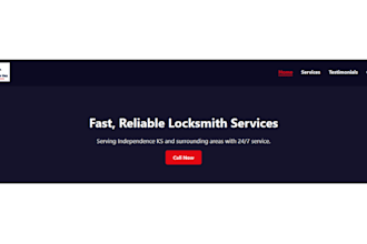 wordpress locksmith website locksmith landing page handyman website with booking