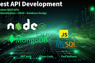 build rest apis using nodejs express mongodb and mysql