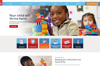 design professional daycare website on google sites