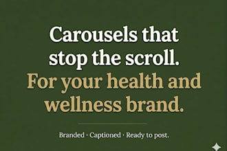 create branded instagram carousels for your health and wellness brand
