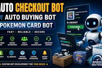 do auto checkout bot, auto buying bot, pokemon card bot, auto purchase bot