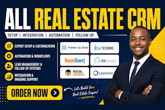 setup real estate crm follow up boss kvcore boomtown resimpli real geeks crm