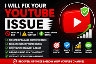 fix youtube shadow ban reuse content and monetization issues