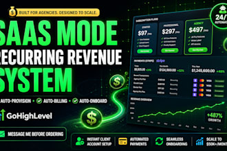 build and deploy your gohighlevel saas mode snapshot with automated onboarding