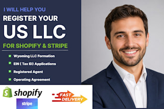 register your wyoming llc with ein for shopify and stripe