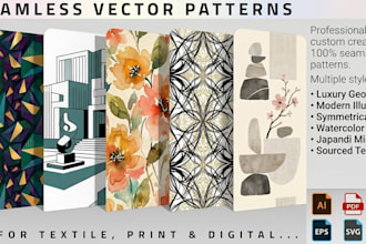 design amazing seamless pattern for textile and packaging
