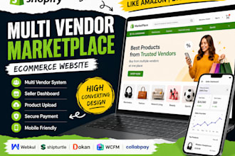 build shopify multi vendor marketplace ecommerce website