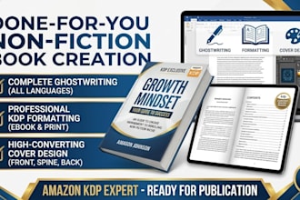 write, format and design your amazon KDP book