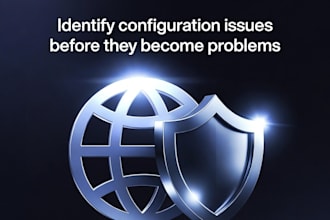 review your website and domain for security and configuration issues