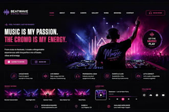 build squarespace dj website indie musician website artist website dj logo