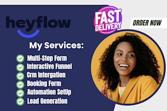 create high converting heyflow forms, quiz funnels and lead generation flows