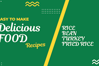 cook a delicious recipe of fried rice, bean, turkey for you