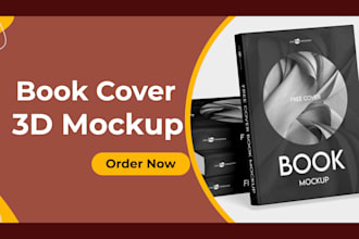 create stunning 3d book cover mockup design for amazon KDP