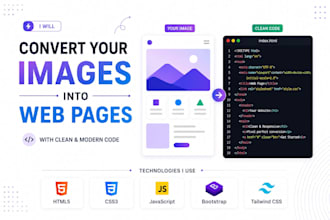 convert any image to responsive website