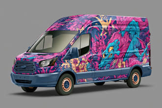 design car wrap, car livery, car decal, car sticker