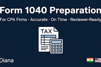 prepare form 1040 individual tax returns for your CPA firm