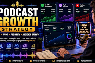 create a podcast audience growth strategy for organic visibility