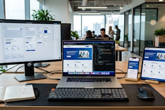design and develop modern responsive UI UX website for business