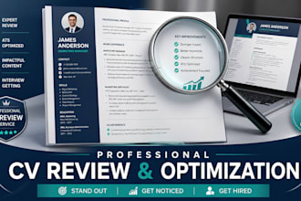 review your CV and suggest improvements for choosen role