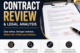 draft, review and edit legal contracts and agreements