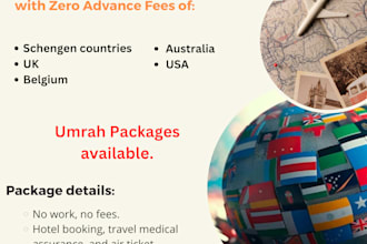 get you a visit visa for USA and schengen countries
