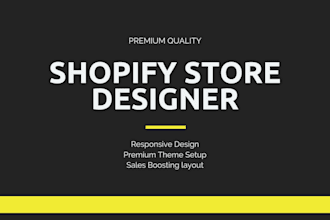 redesign a professional shopify store