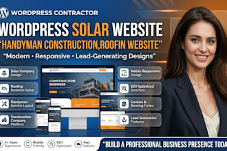 german solar website,handyman,roofing website or construction