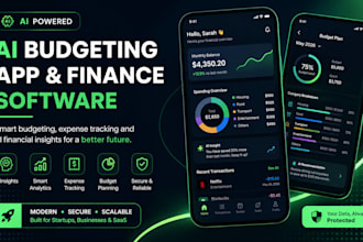 develop ai budgeting app, expense tracker and personal finance software
