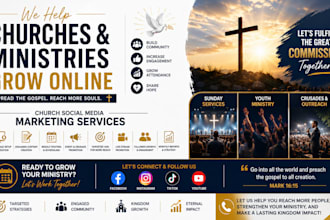 be your church flyer, ministry, crusade social media marketing manager
