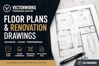 create vectorworks renovation floor plans