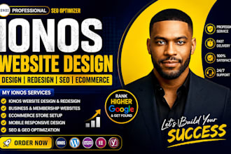 create custom ionos website, ionos website redesign, ionos ecommerce, ionos SEO