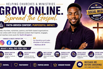 be your christian gospel church social media manager and content creator