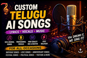 create emotional telugu ai songs and lyrics