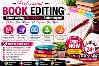 do book editing and formatting for amazon KDP