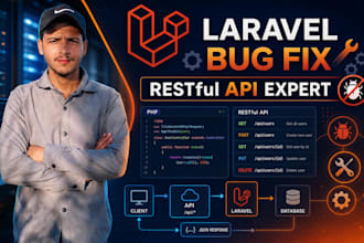 laravel bug fix and laravel rest API  dashboard development