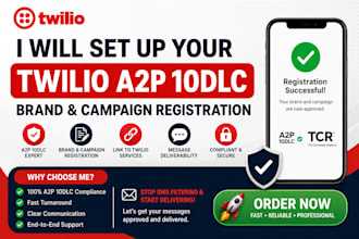 set up your twilio a2p 10dlc brand and campaign registration