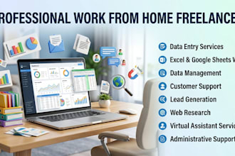 do accurate data entry, excel, google sheets and virtual assistant work