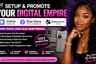 do payhip promotion, stanstore digital products, stan store marketing beacons ai