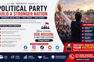promote your political party, and be your political social media manager